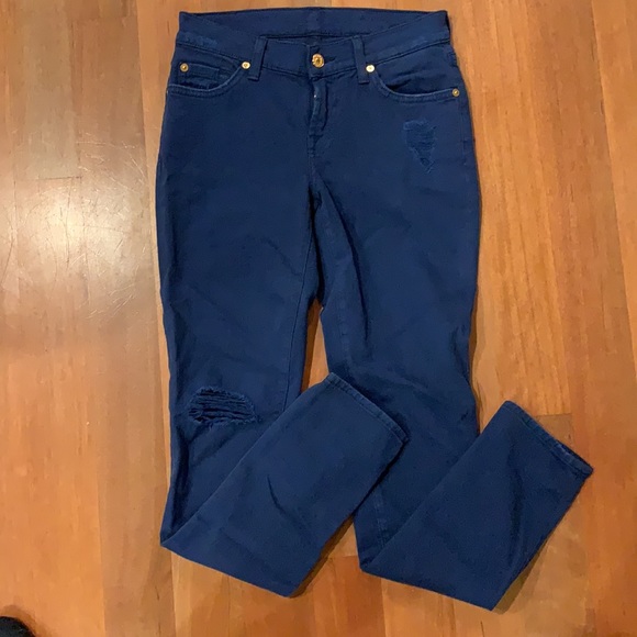 7 for all mankind distressed jeans - Picture 2 of 5